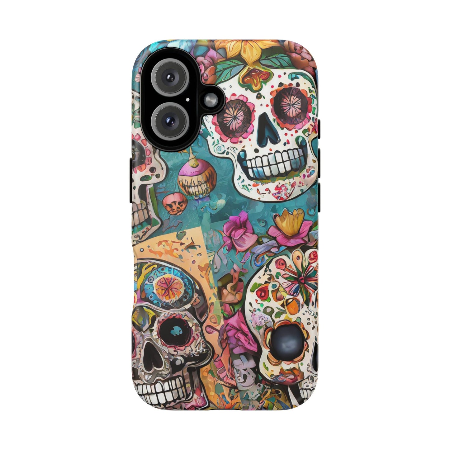 Vibrant Sugar Skull Tough Phone Case