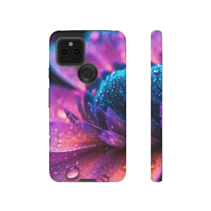 Vibrant Blue And Purple Flower Tough Phone Case