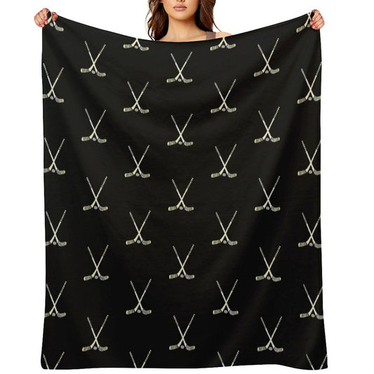 Hockey Sticks Throw Blanket