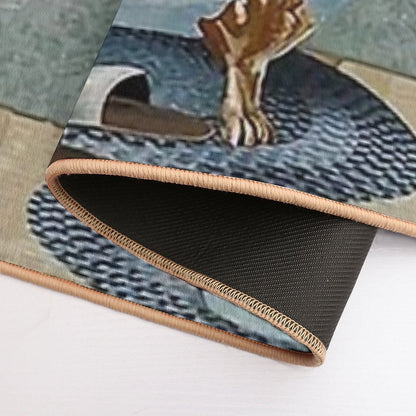 Black Cat Soap In Bathroom Bath Mat