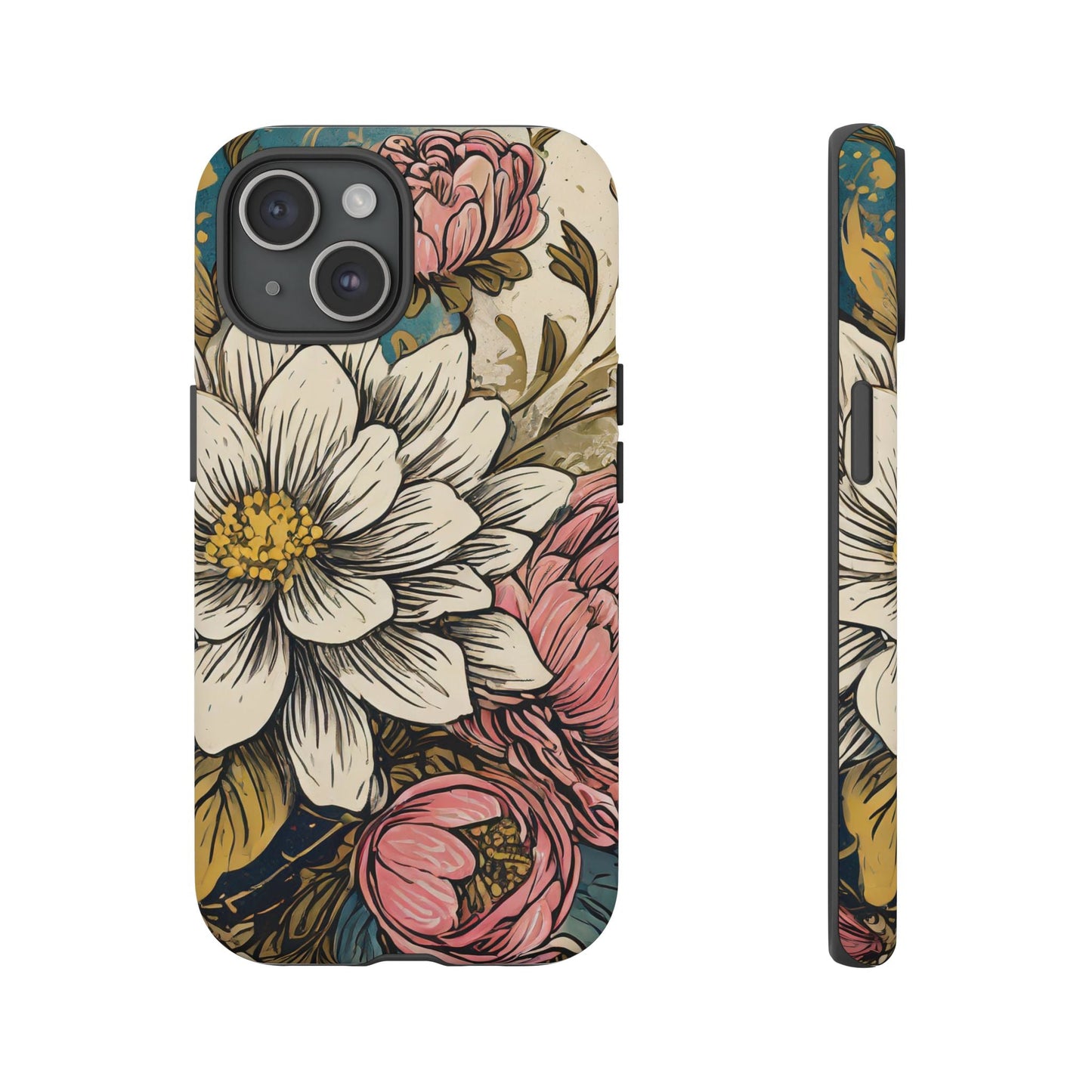 Beautiful White Floral Tough Case