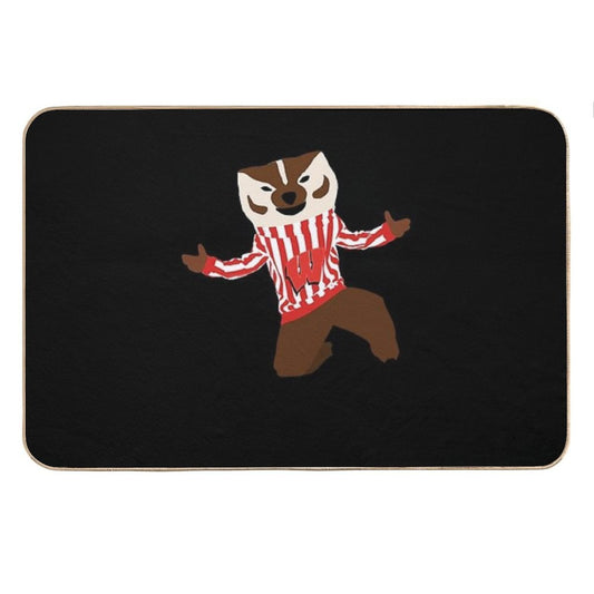 Bucky Badger - University of Wisconsin Bath Mat