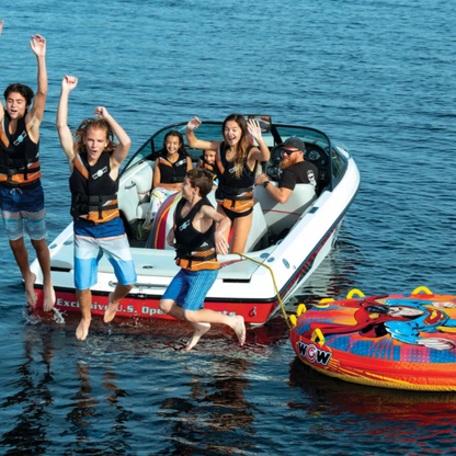 WOW Sports DC Comics Superman 3-Person Soft Top Deck Tube Towable