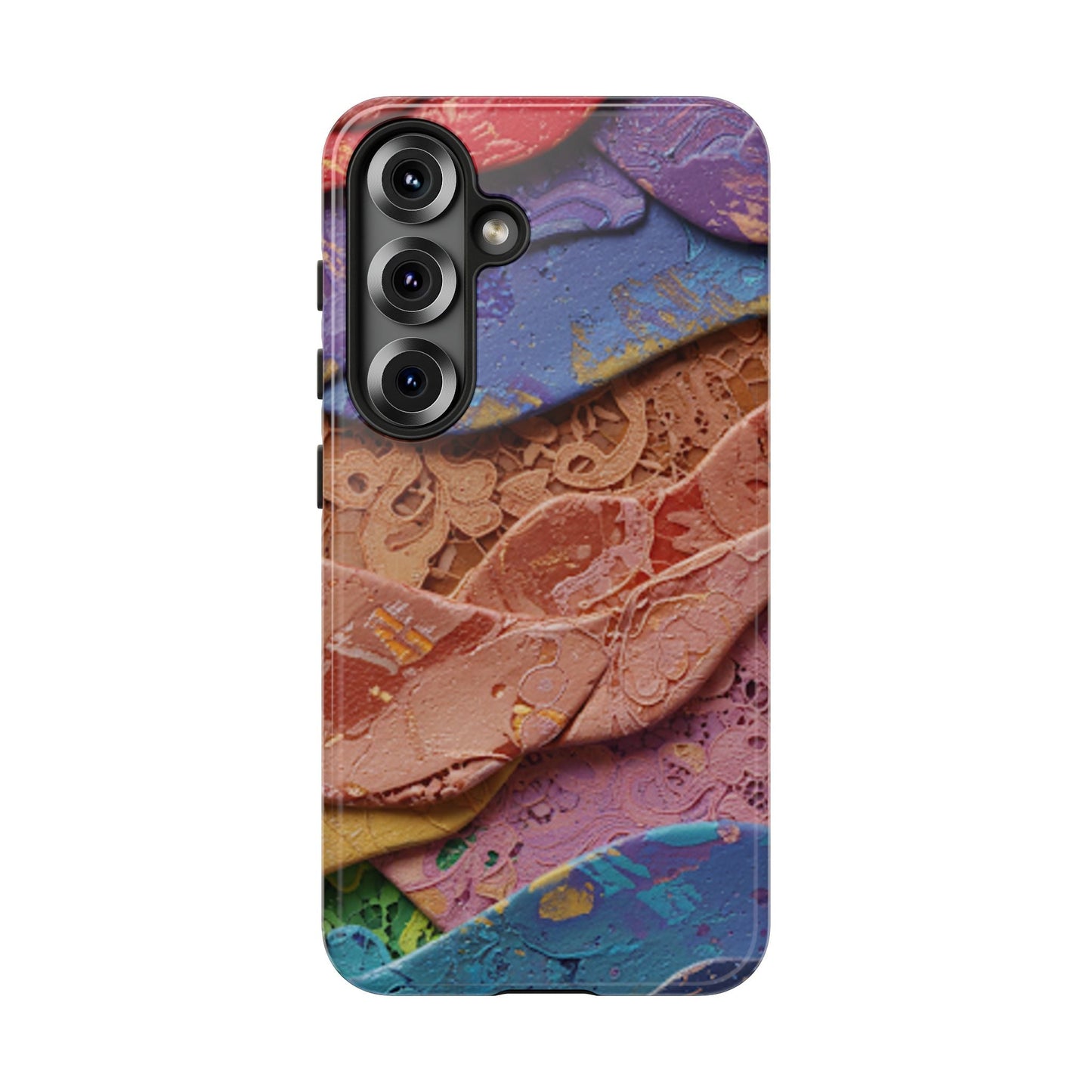 Abstract Painted Lace Tough Phone Case