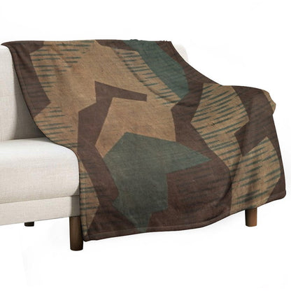 Splintertarn German Ww2 Camouflage (Version 2) Throw Blanket