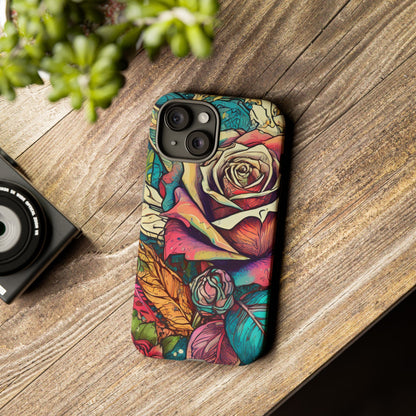 Colorful Roses Tough Phone Case