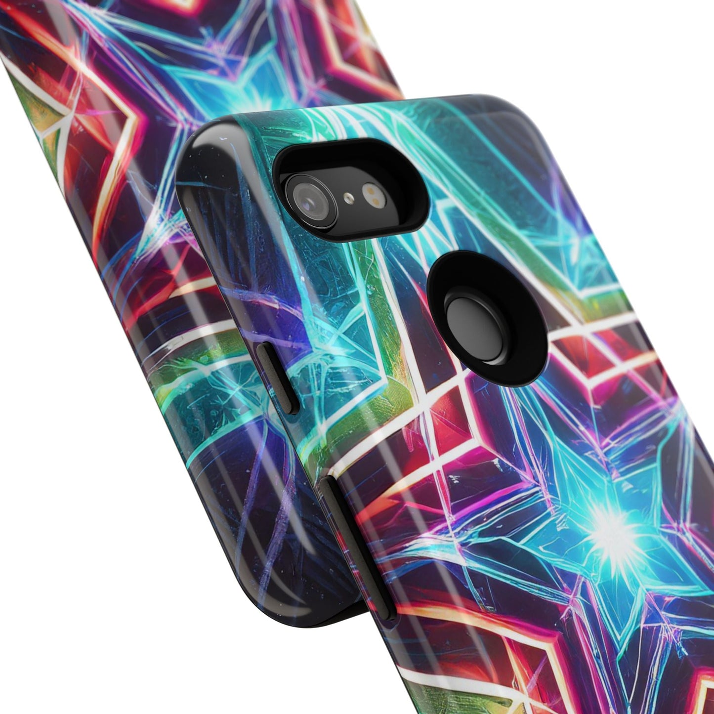 Neon Light Stars Tough Phone Case