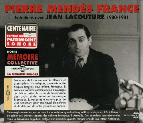 Pierre Mendes France - Pierre Mendes France: Entretiens Avec Jean Lacouture 1980-1981 [CD]