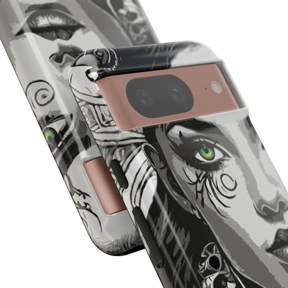 Green Eyed Devilish Beauty Tough Phone Case