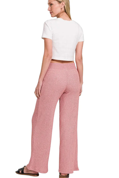 Sweater Boxy Top & Long Pants Set