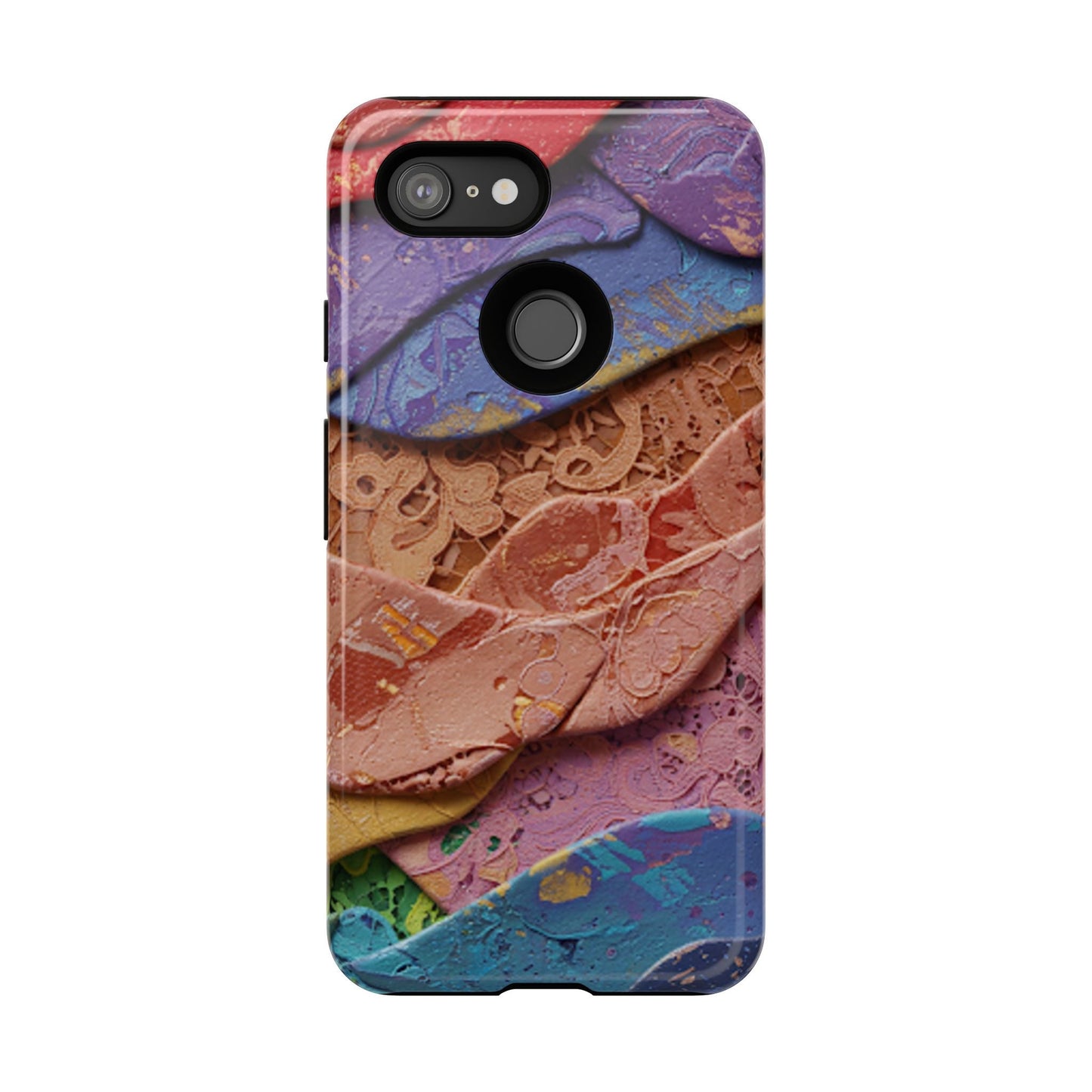 Abstract Painted Lace Tough Phone Case
