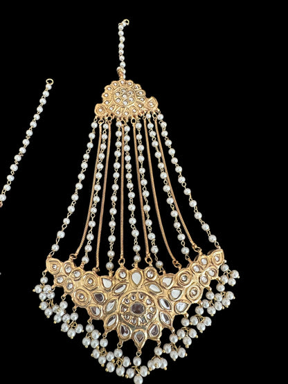 JTK8 Sifa Kundan jhoomar tika (READY TO SHIP )