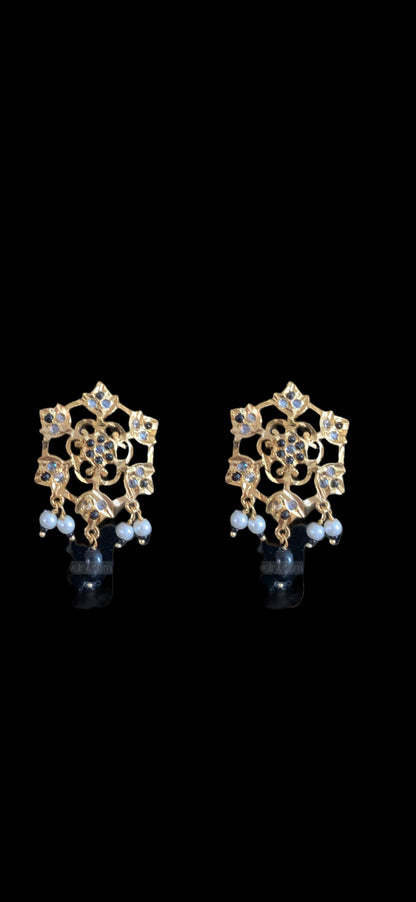 C338 Rati choker set  in black beads  (SHIPS IN 4 WEEKS )