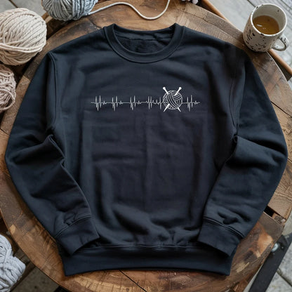 Knit heartbeat Sweatshirt