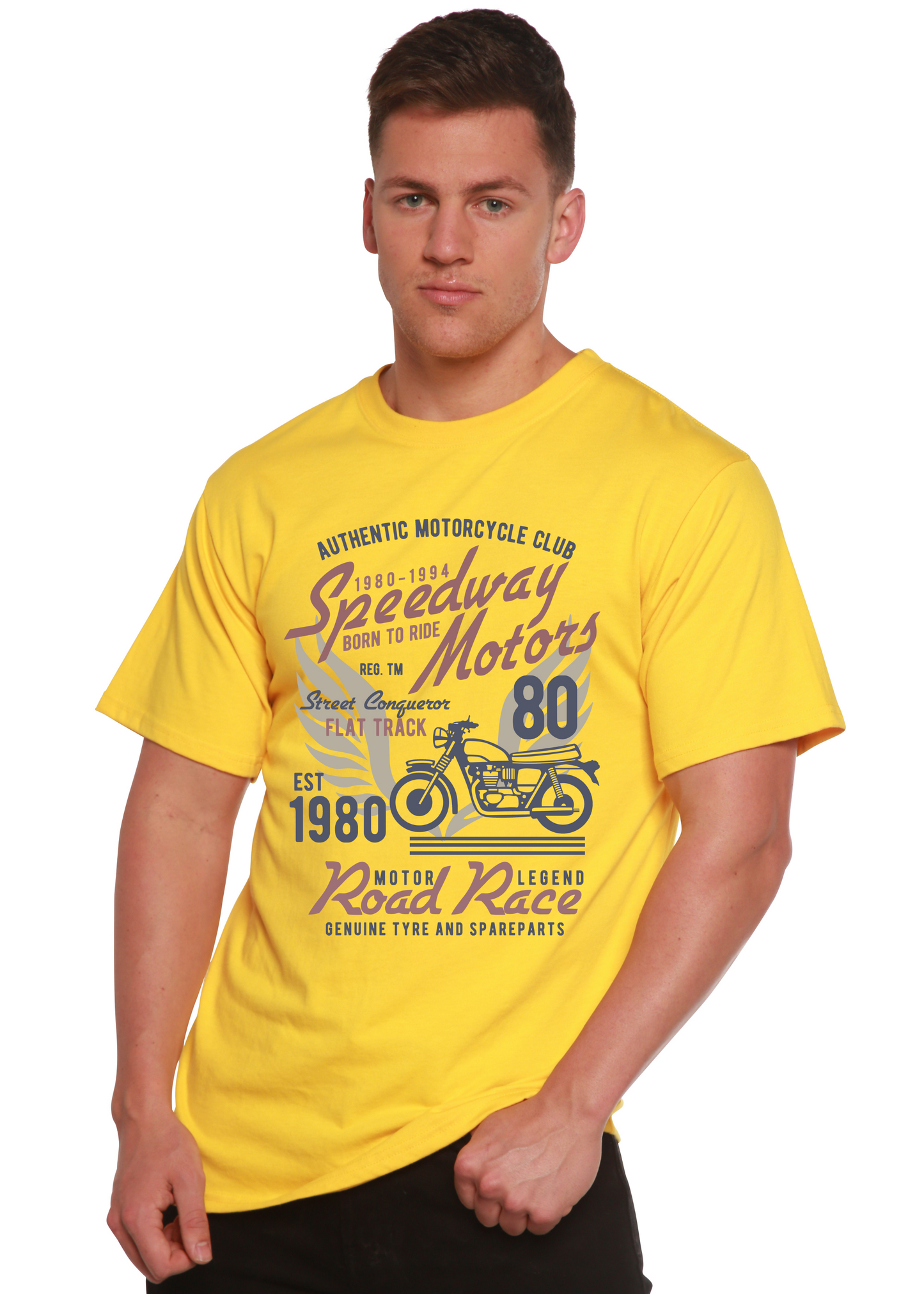 Speedway Motor Spun Bamboo® Men's Bamboo Viscose/Organic Cotton Short Sleeve Graphic T-Shirt