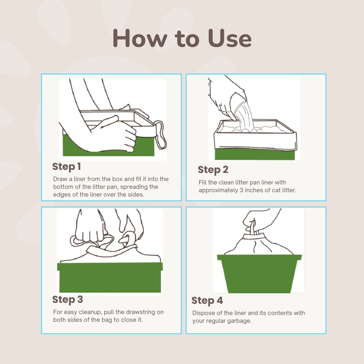 XL Cat Litter Box Liners