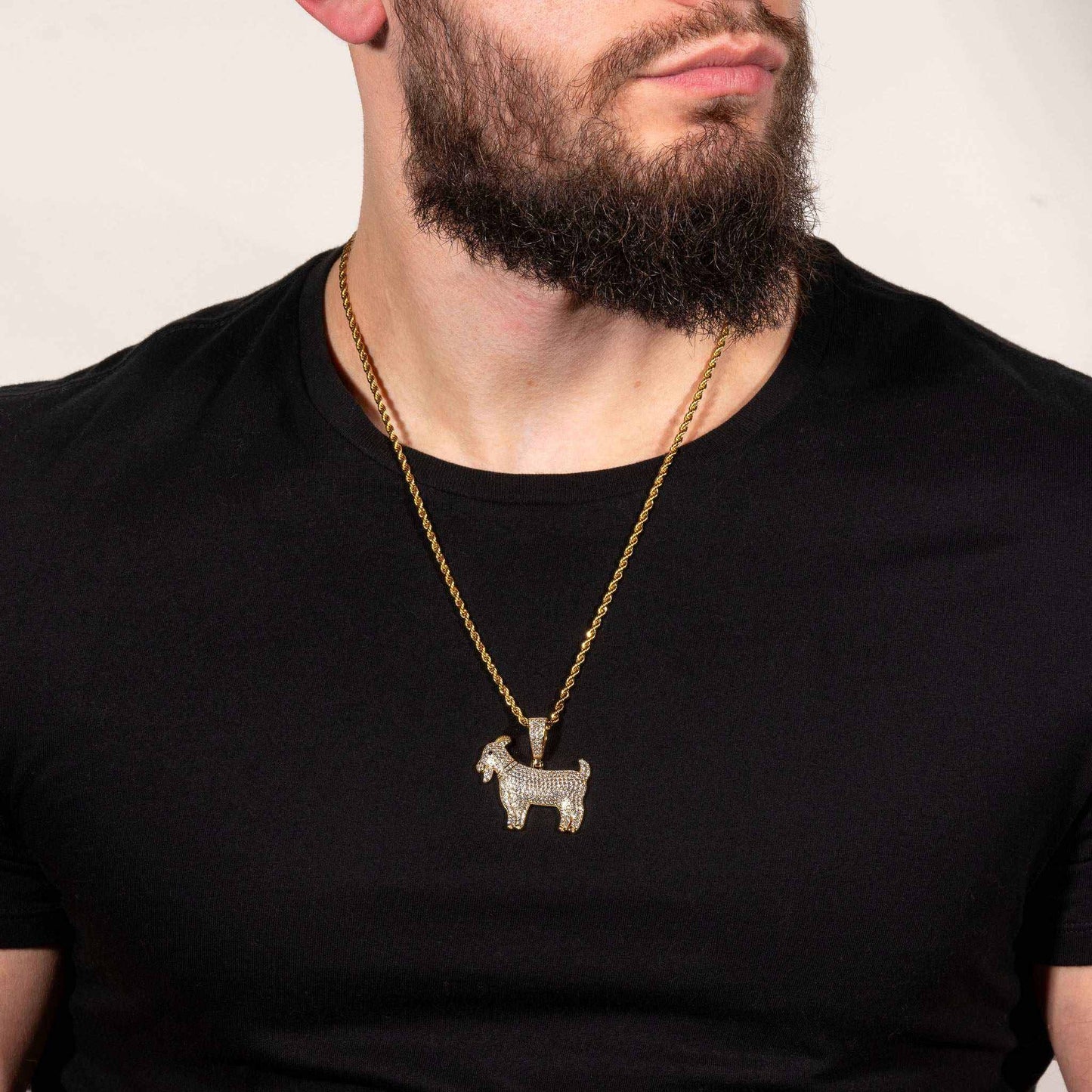 Iced GOAT Pendant 925 Sterling Silver
