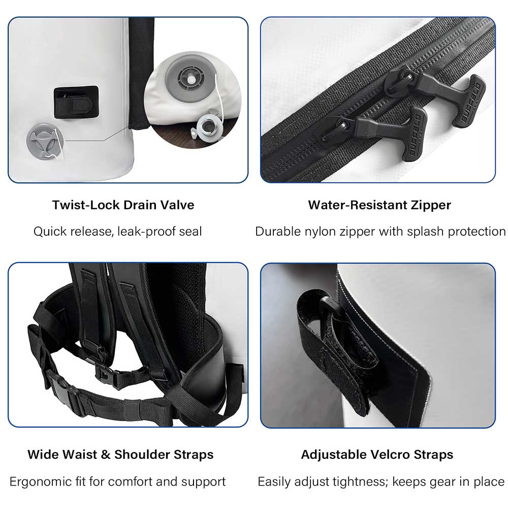 21QT Fish Cooler Backpack, Fish Kill Bag