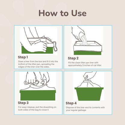 Jumbo Cat Litter Box Liners