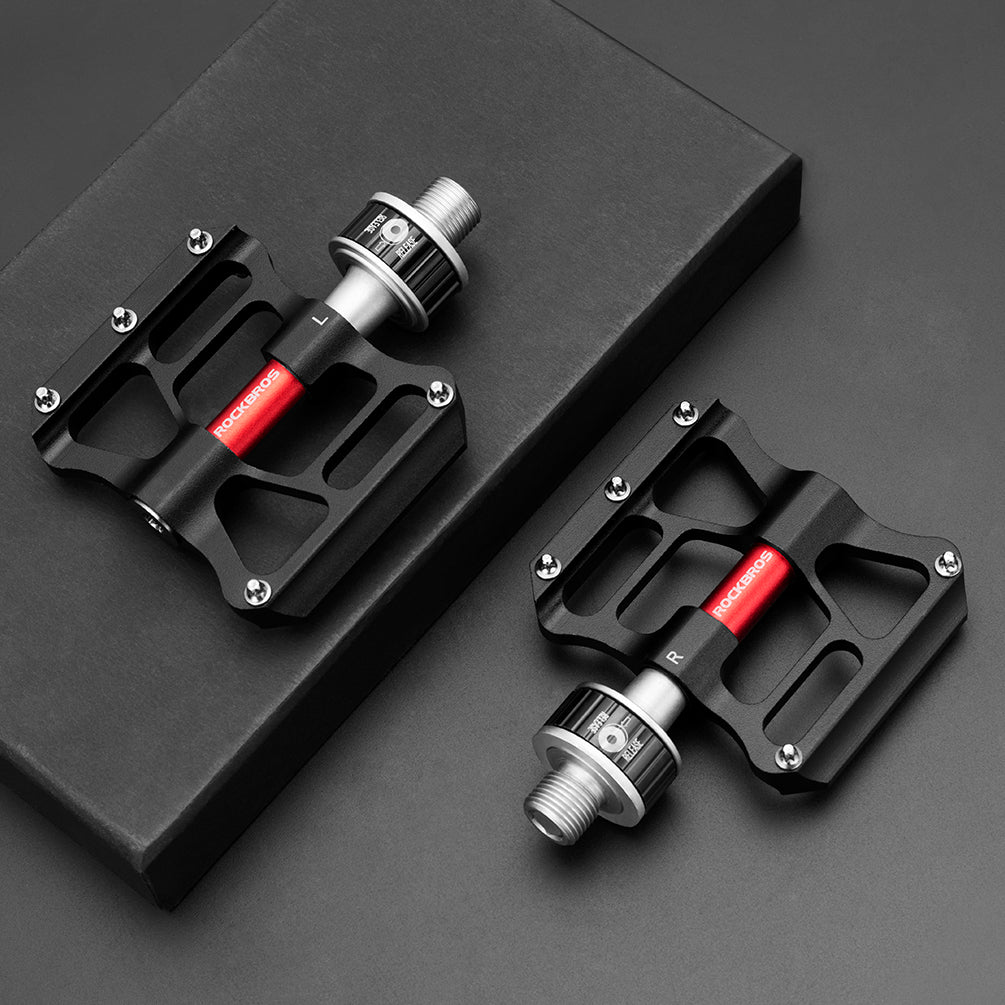 ROCKBROS CNC Aluminum Folding Bike Pedals, Quick Release, 9/16" Thread, Ultralight