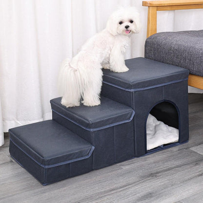 3 Steps Stairs Multifunctional Dog House