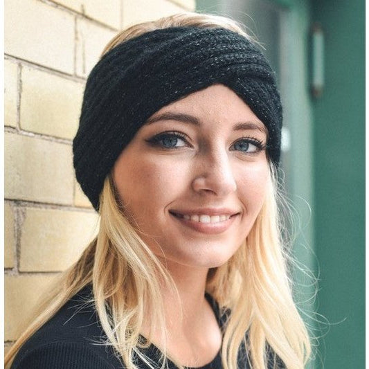 Black Cross Over  Hairband