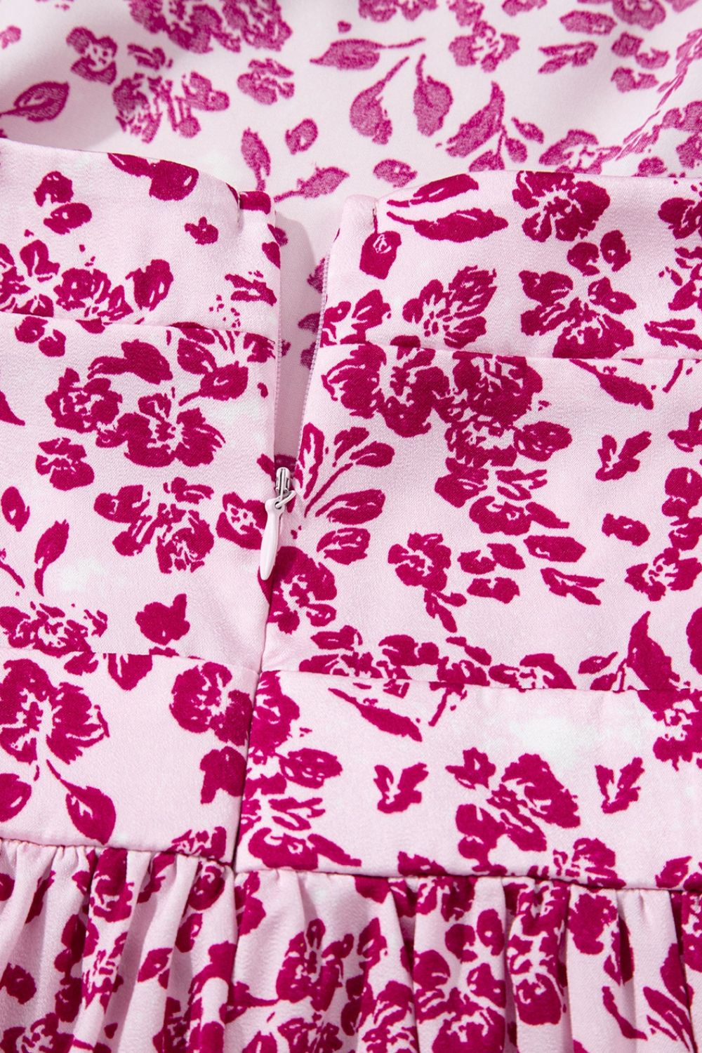 Floral Cutout Back Square Neck Maxi Dress