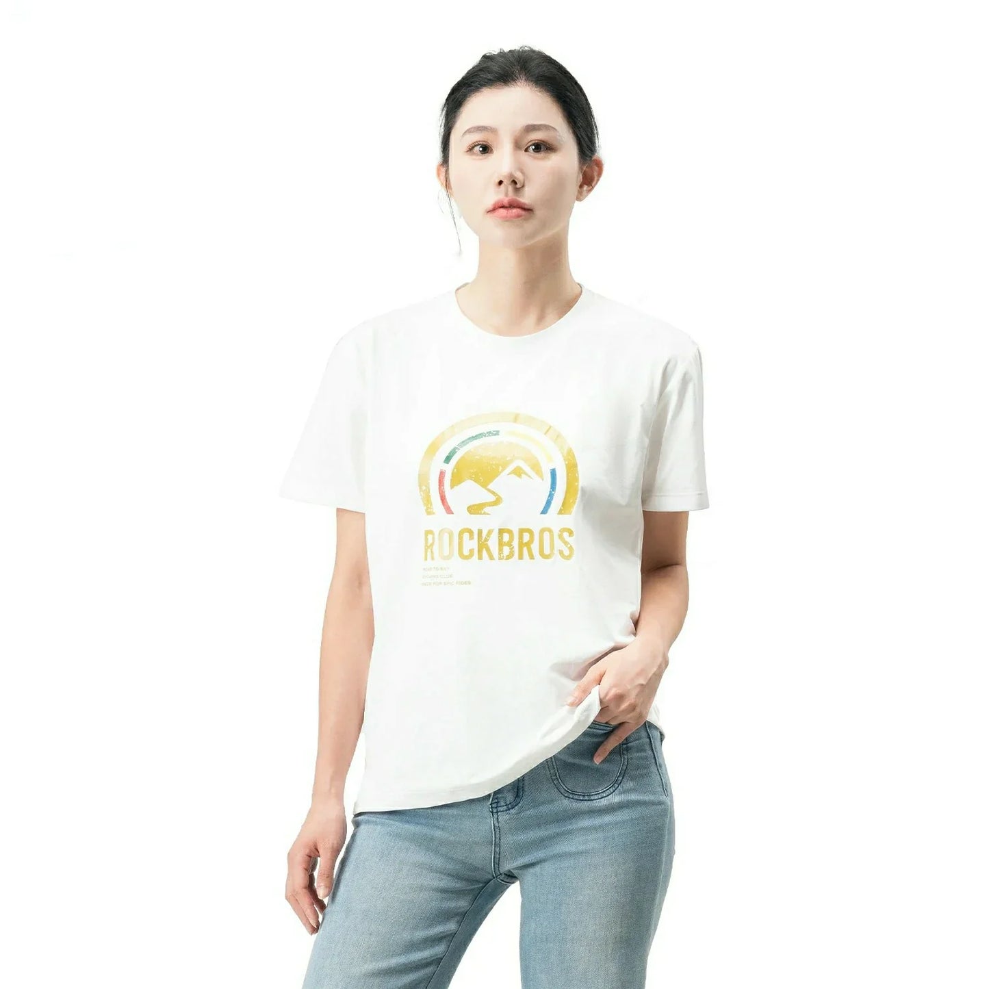 ROCKBROS Road-to-Sky Shirt Unisex Quick Dry Moisture Wicking Breathable Stretch Short Sleeve