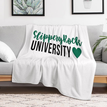 Slippery Rock Sticker Throw Blanket
