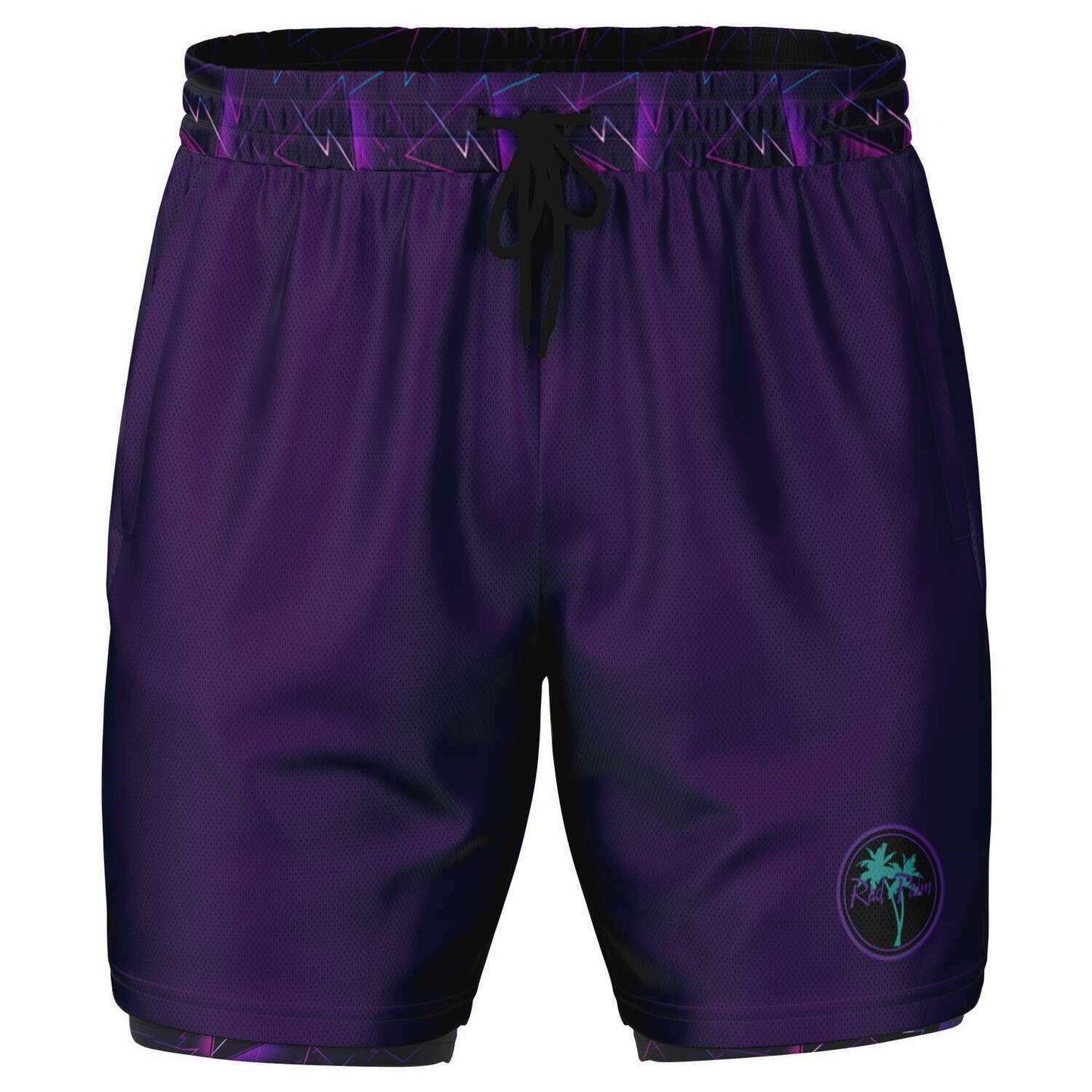 Rad Palm Skate Night Men's 2-in-1 Shorts