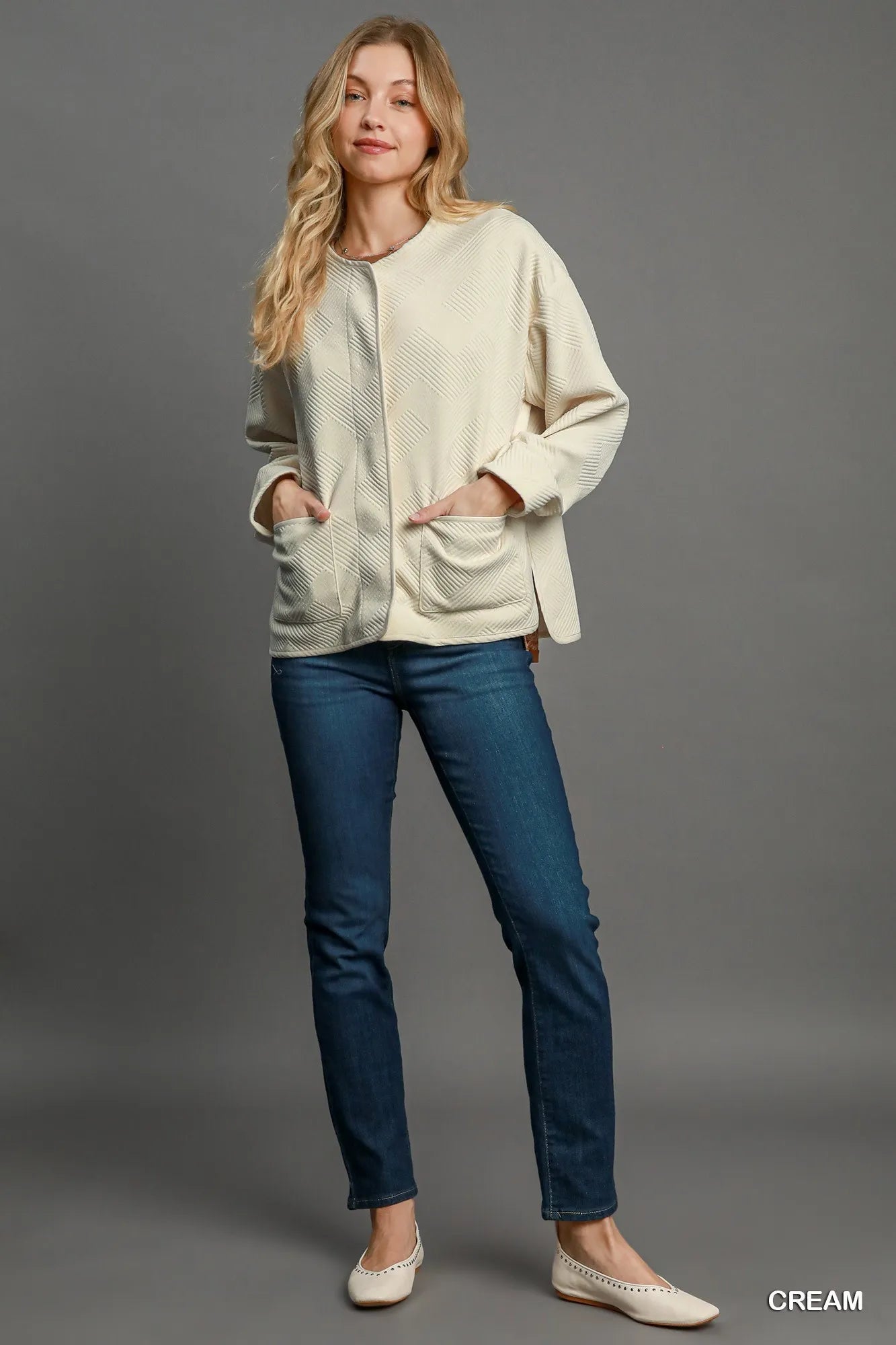 Garden Naked Textured Jacquard Jacket
