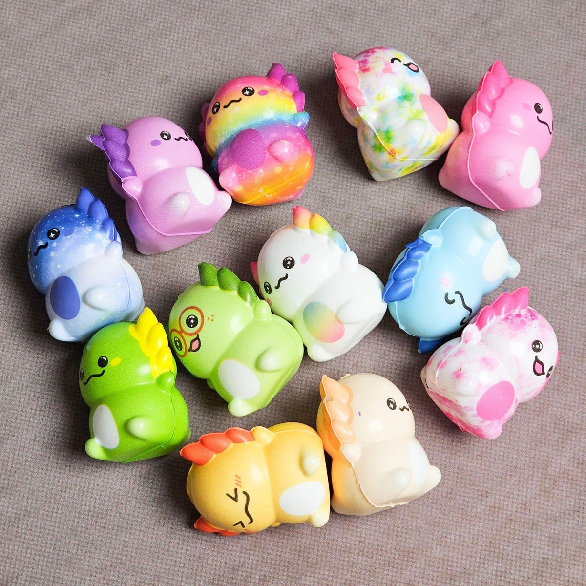 Axolotl Sensory Squeeze Toy Set (12-Piece)