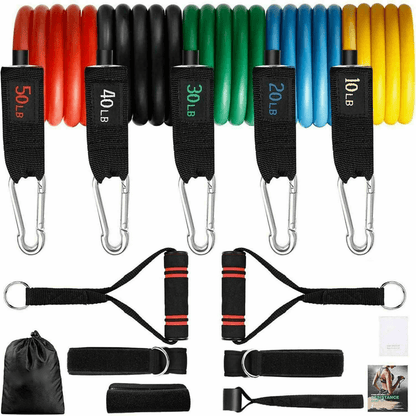 JupiterGear Intey 13-Pcs Resistance Band Home Workout Set