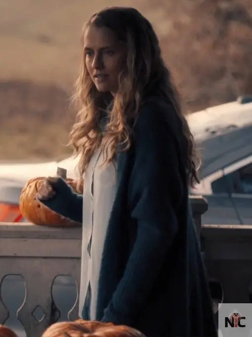 A Discovery Of Witches Teresa Palmer Blue Cardigan