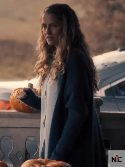 A Discovery Of Witches Teresa Palmer Blue Cardigan
