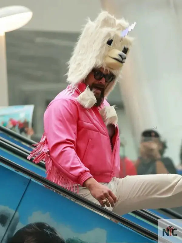 A Minecraft Movie Jason Momoa Pink Bomber Jacket