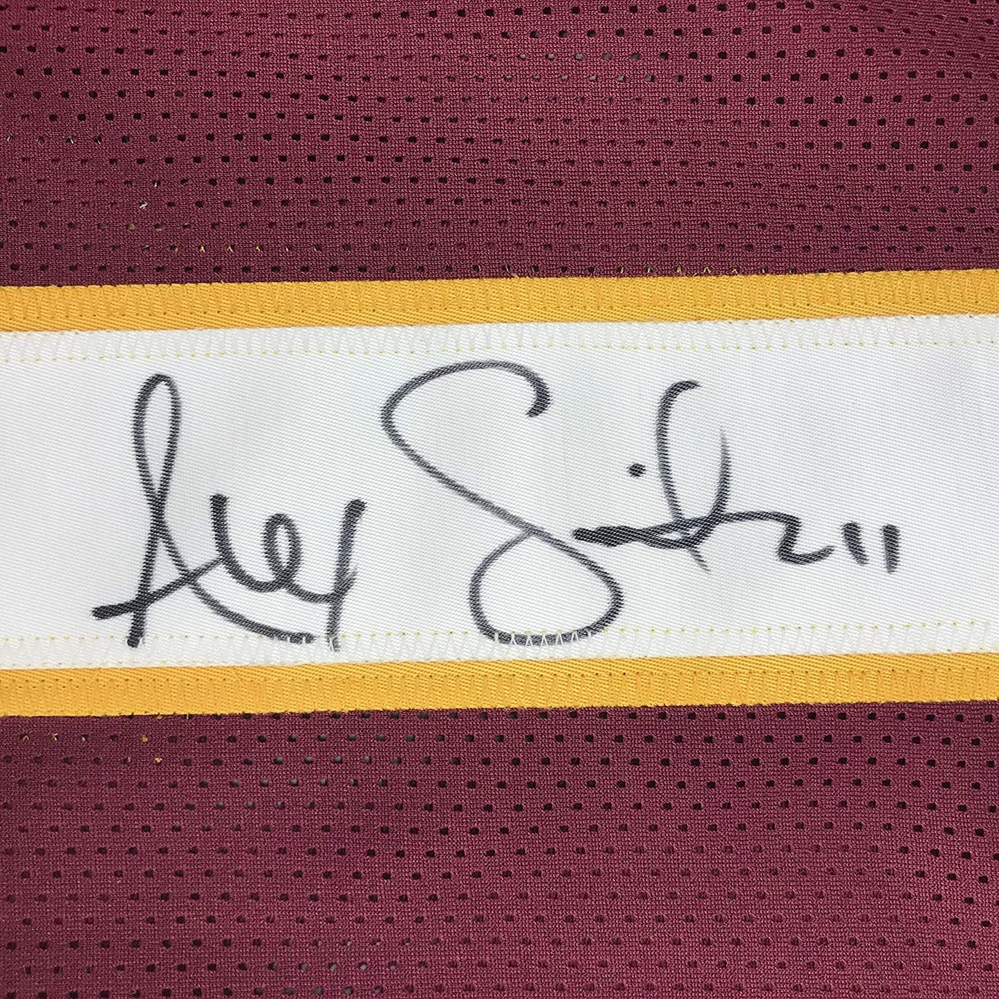 Autographed/Signed Alex Smith Washington Burgundy Football Jersey JSA COA