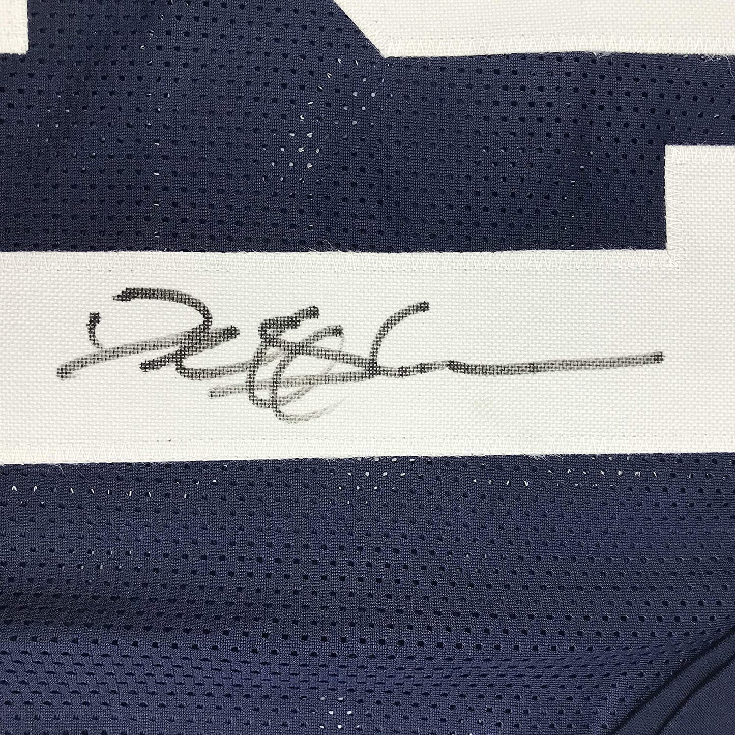 Autographed/Signed Deion Sanders Dallas Thanksgiving Day Football Jersey JSA COA