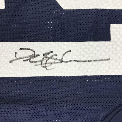 Autographed/Signed Deion Sanders Dallas Thanksgiving Day Football Jersey JSA COA