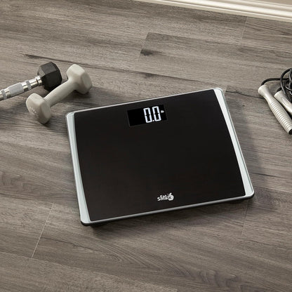 Eat Smart Precision 550 Pound Extra-High Capacity Digital Bathroom Scale with Extra-Wide Platform , Stainless