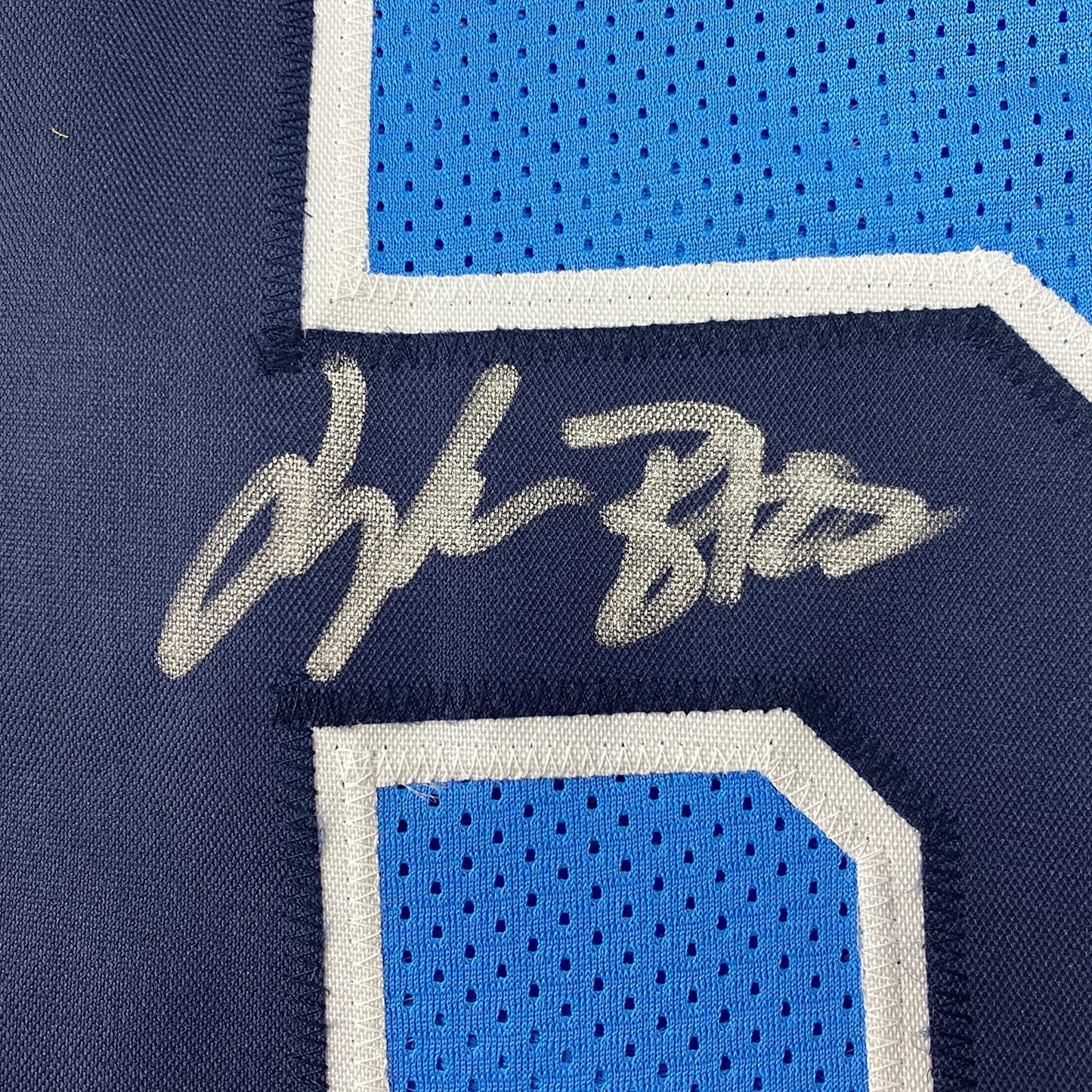 Framed Autographed/Signed Treylon Burks 35x39 Tennessee Light Blue Football Jersey Beckett BAS COA