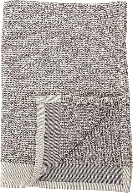 Bloomingville Cotton Waffle Weave Tea Towels (Set of 2), Grey, 2 Count