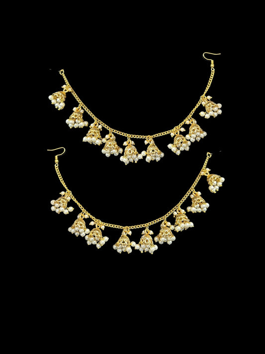 Single line pearl / jhumka ear supports ( READY TO SHIP )