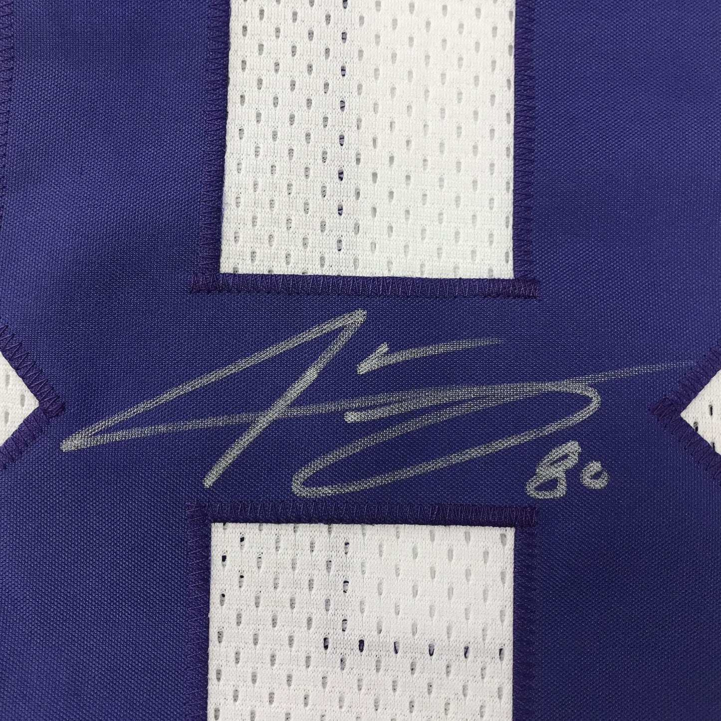 Autographed/Signed Jarvis Landry LSU White College Football Jersey JSA COA