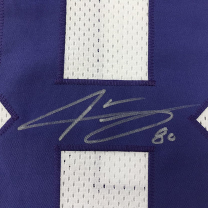 Autographed/Signed Jarvis Landry LSU White College Football Jersey JSA COA