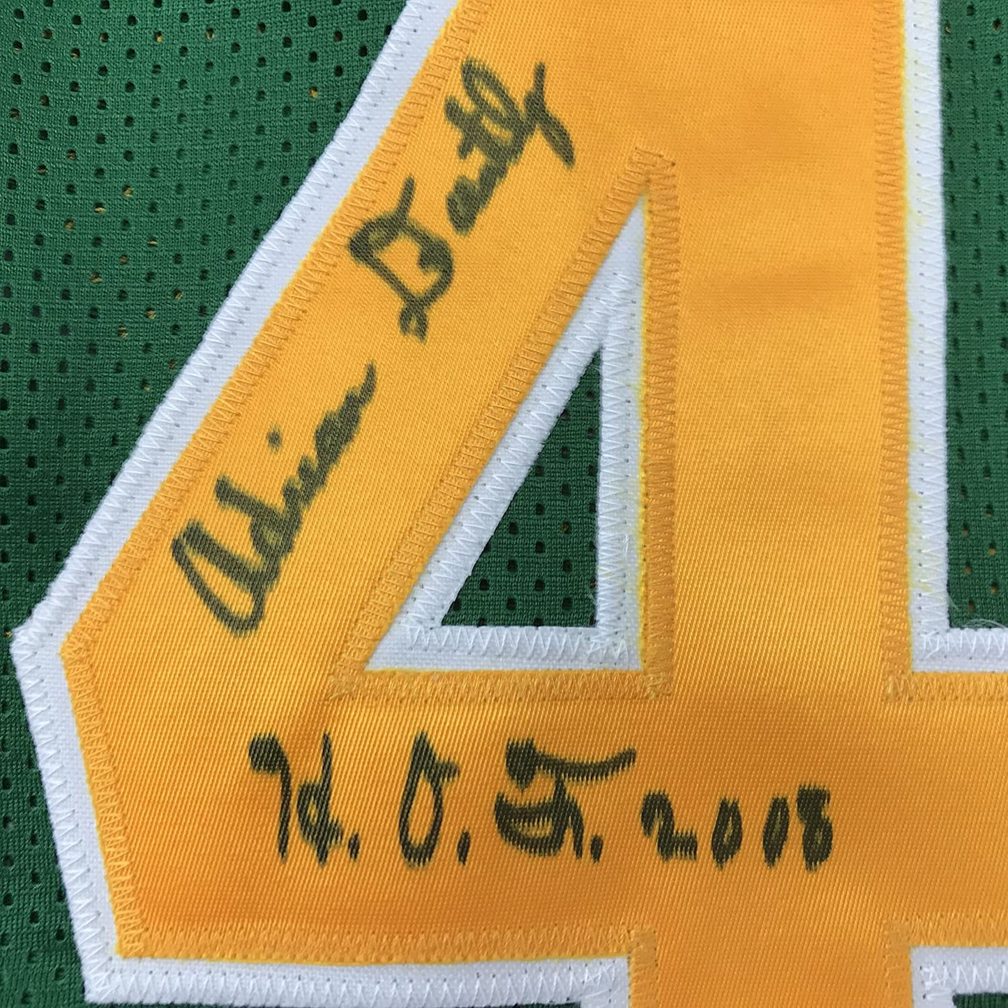 Autographed/Signed Adrian Dantley HOF 2008  Utah Green Basketball Jersey JSA COA