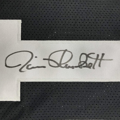 Autographed/Signed Jim Plunkett Oakland Black Football Jersey JSA COA