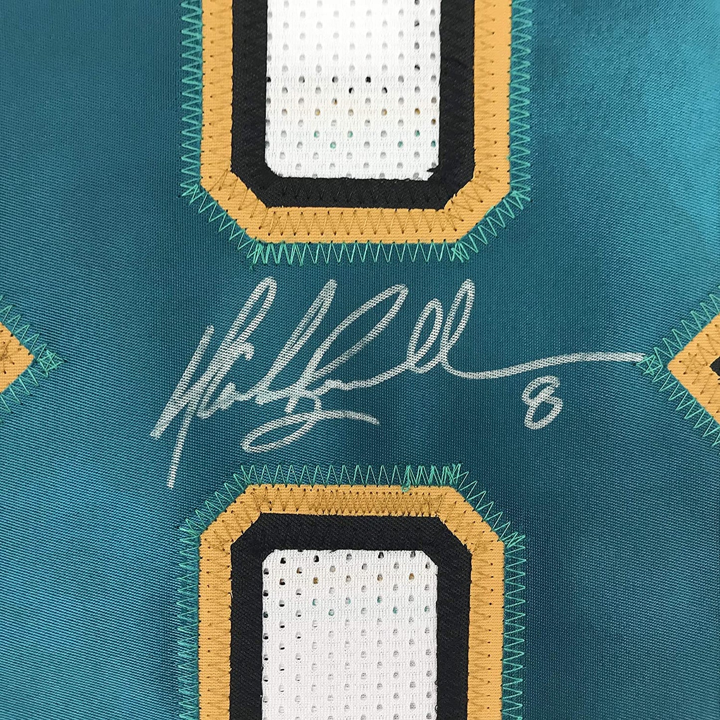 Autographed/Signed Mark Brunell Jacksonville White Football Jersey Beckett BAS COA