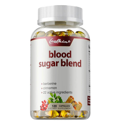 Blood Sugar Blend Capsules - Maintains Healthy Blood Sugar Levels and Supports Heart and Cardiovascular Health - 120 Capsules