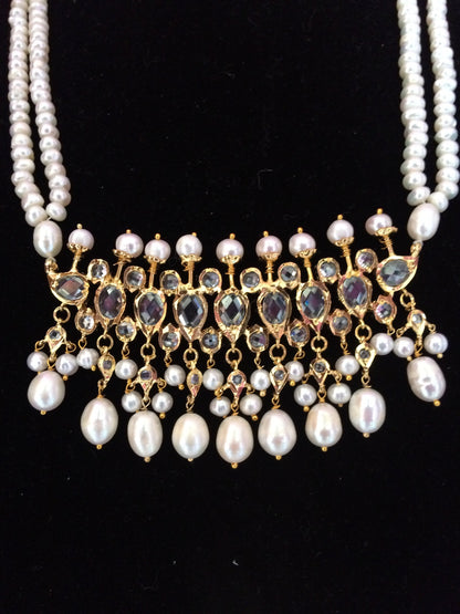 Hyderabadi / Nizami tirmani in fresh water pearls ( SHIPS IN 1 WEEK )